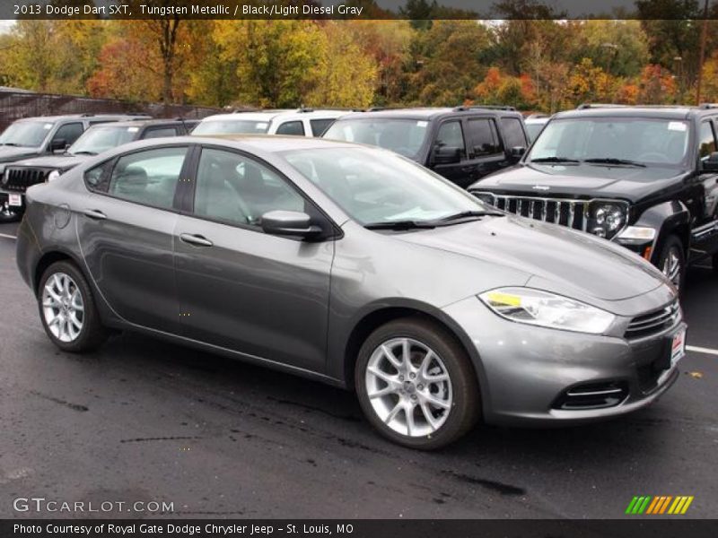 Tungsten Metallic / Black/Light Diesel Gray 2013 Dodge Dart SXT