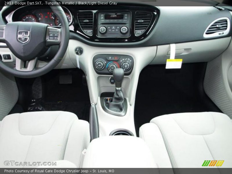 Tungsten Metallic / Black/Light Diesel Gray 2013 Dodge Dart SXT