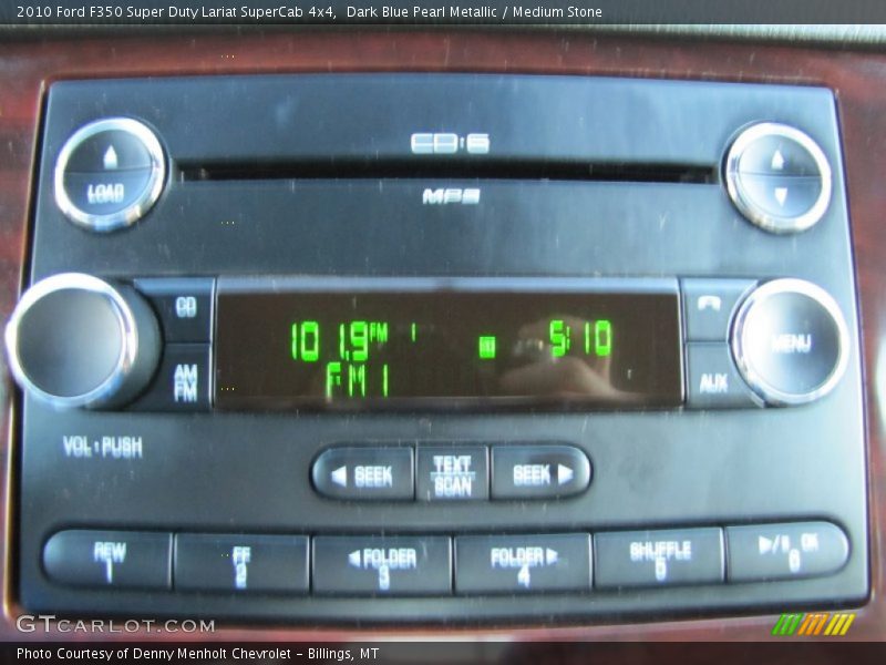 Dark Blue Pearl Metallic / Medium Stone 2010 Ford F350 Super Duty Lariat SuperCab 4x4