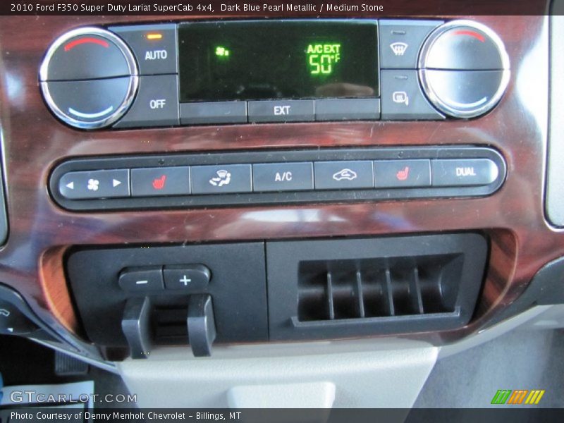 Dark Blue Pearl Metallic / Medium Stone 2010 Ford F350 Super Duty Lariat SuperCab 4x4