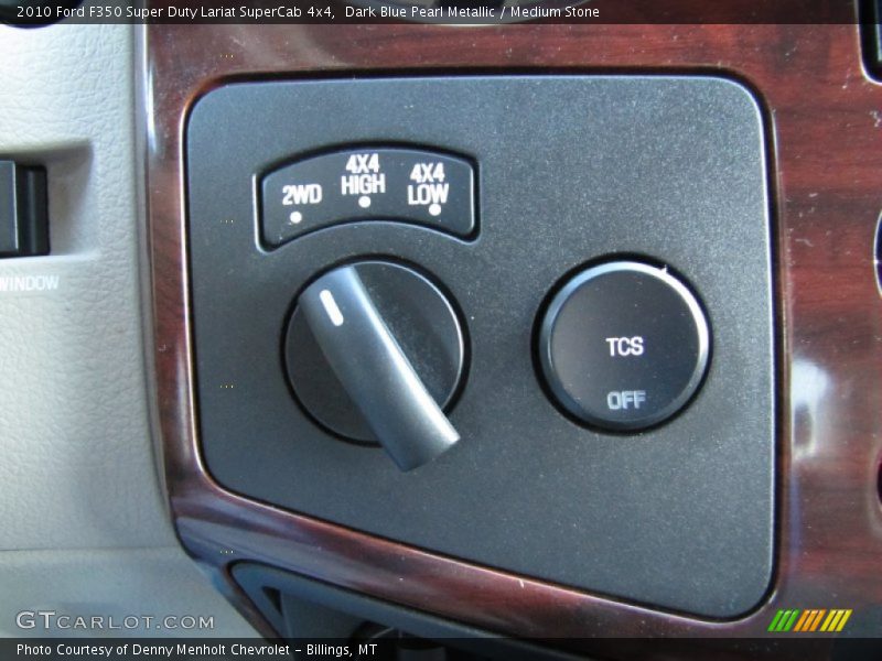 Dark Blue Pearl Metallic / Medium Stone 2010 Ford F350 Super Duty Lariat SuperCab 4x4