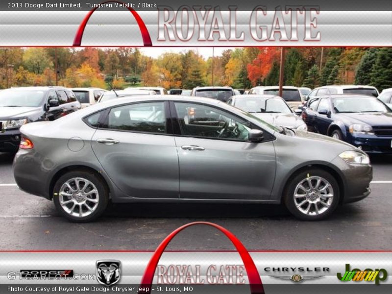 Tungsten Metallic / Black 2013 Dodge Dart Limited