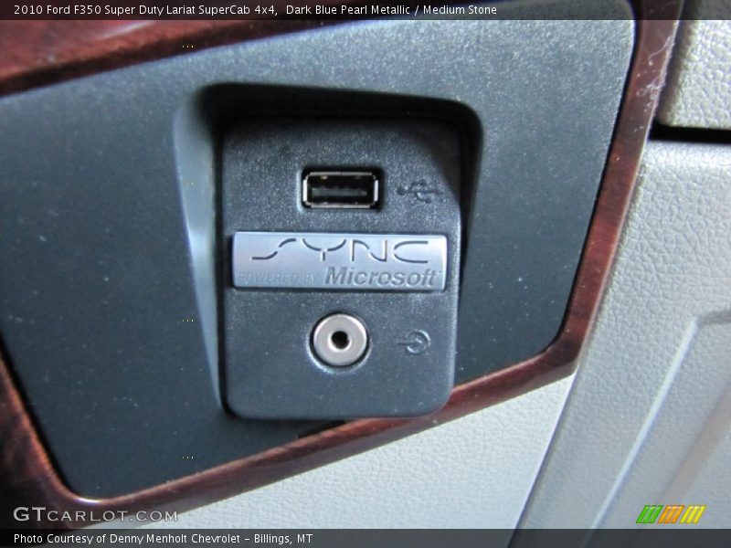 Dark Blue Pearl Metallic / Medium Stone 2010 Ford F350 Super Duty Lariat SuperCab 4x4
