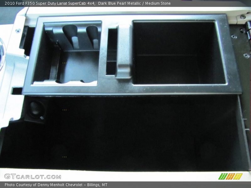 Dark Blue Pearl Metallic / Medium Stone 2010 Ford F350 Super Duty Lariat SuperCab 4x4