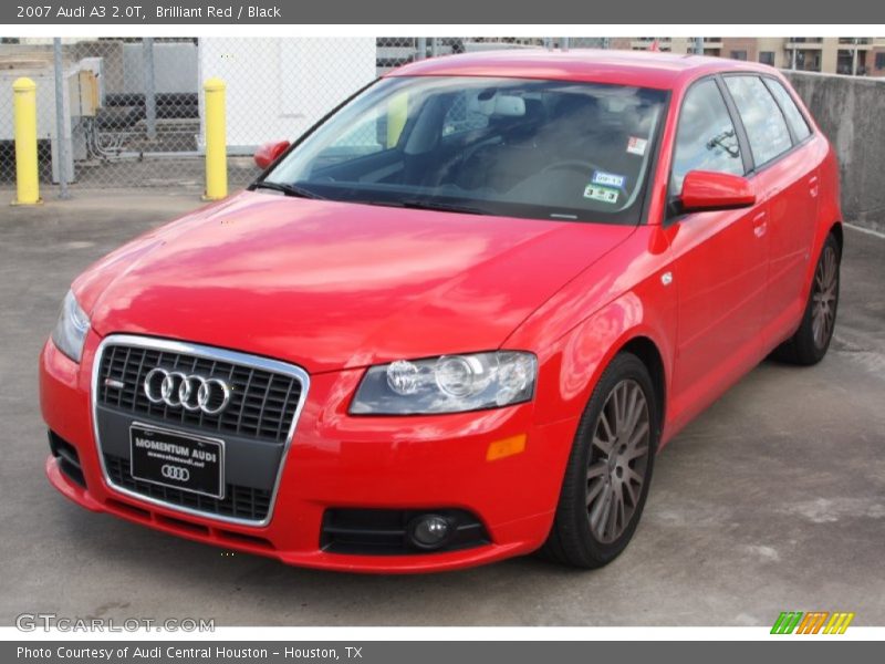 Brilliant Red / Black 2007 Audi A3 2.0T