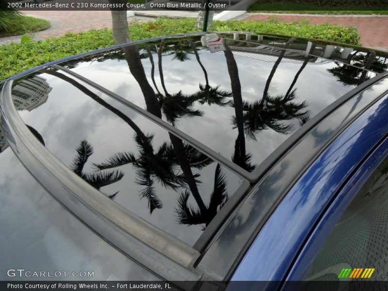 Orion Blue Metallic / Oyster 2002 Mercedes-Benz C 230 Kompressor Coupe