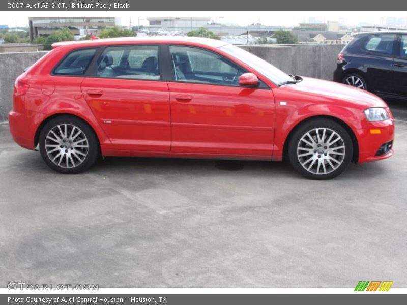 Brilliant Red / Black 2007 Audi A3 2.0T