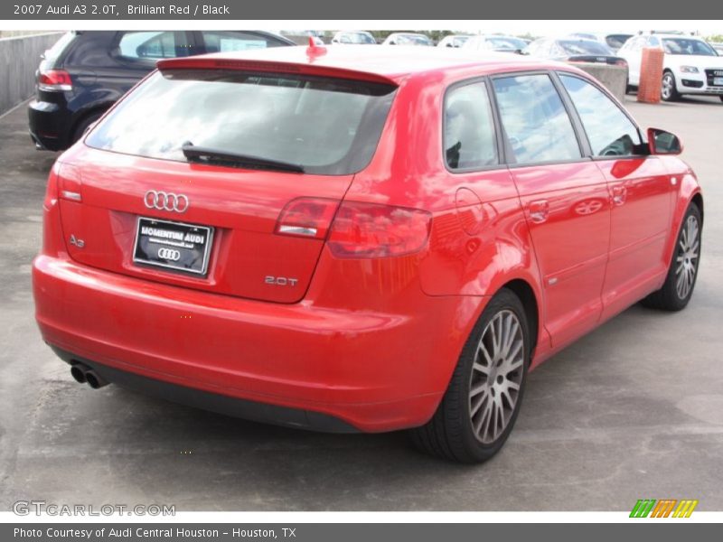 Brilliant Red / Black 2007 Audi A3 2.0T