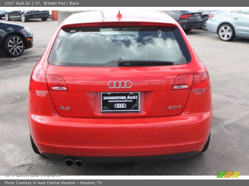 Brilliant Red / Black 2007 Audi A3 2.0T