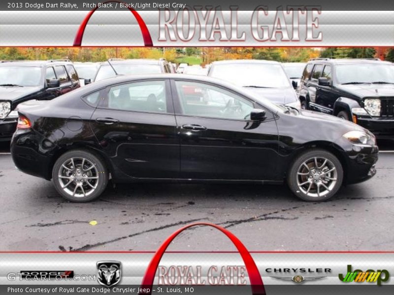 Pitch Black / Black/Light Diesel Gray 2013 Dodge Dart Rallye