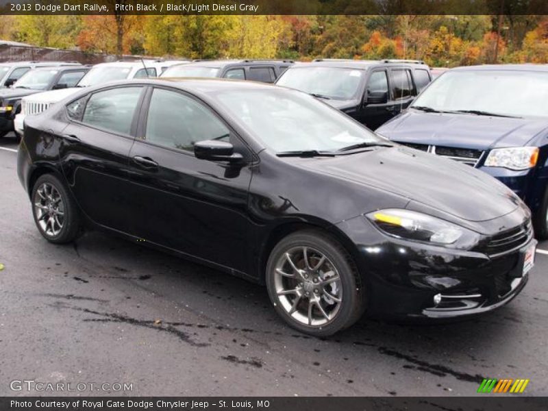 Pitch Black / Black/Light Diesel Gray 2013 Dodge Dart Rallye