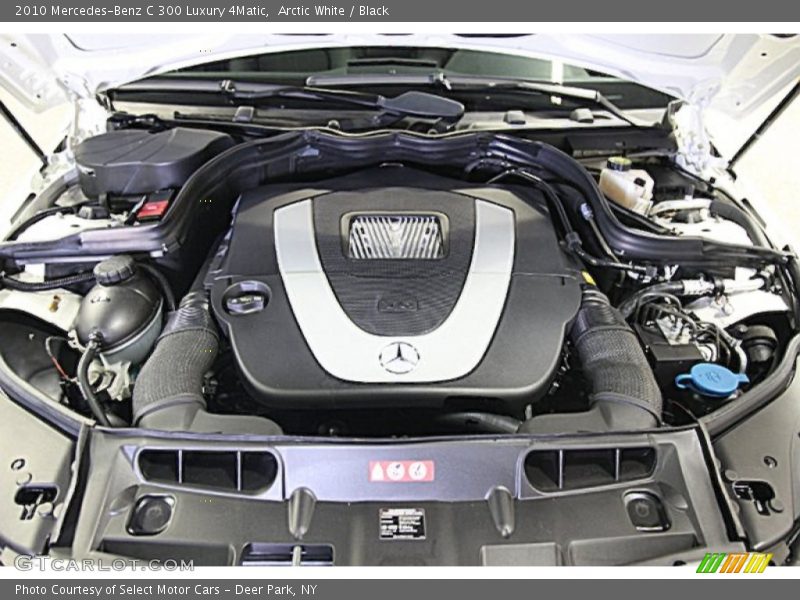 Arctic White / Black 2010 Mercedes-Benz C 300 Luxury 4Matic