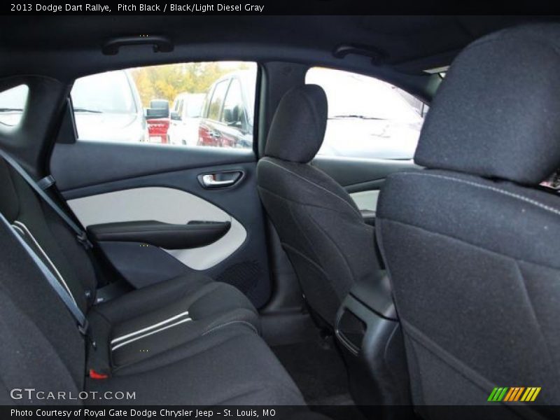 Pitch Black / Black/Light Diesel Gray 2013 Dodge Dart Rallye