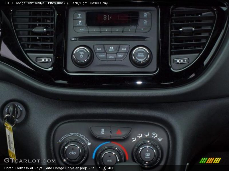 Pitch Black / Black/Light Diesel Gray 2013 Dodge Dart Rallye