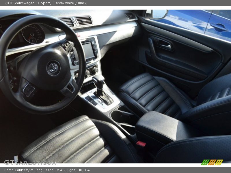 Candy White / Black 2010 Volkswagen CC Sport