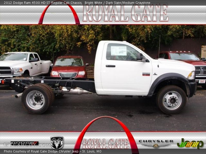 Bright White / Dark Slate/Medium Graystone 2012 Dodge Ram 4500 HD ST Regular Cab Chassis