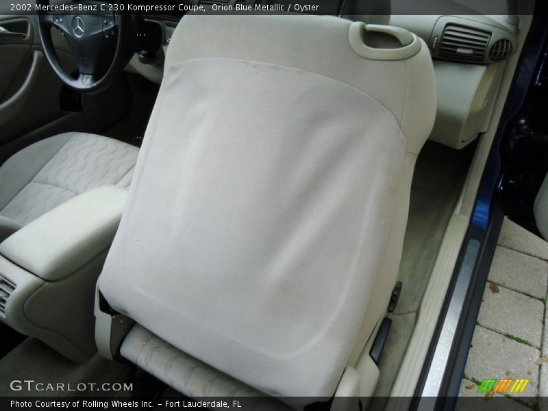 Orion Blue Metallic / Oyster 2002 Mercedes-Benz C 230 Kompressor Coupe