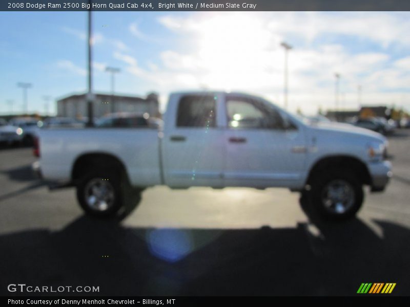Bright White / Medium Slate Gray 2008 Dodge Ram 2500 Big Horn Quad Cab 4x4