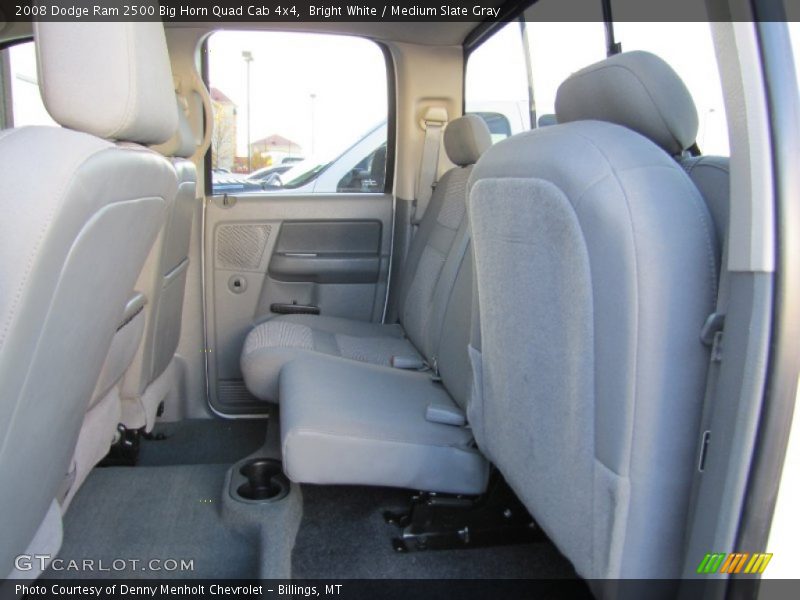 Bright White / Medium Slate Gray 2008 Dodge Ram 2500 Big Horn Quad Cab 4x4