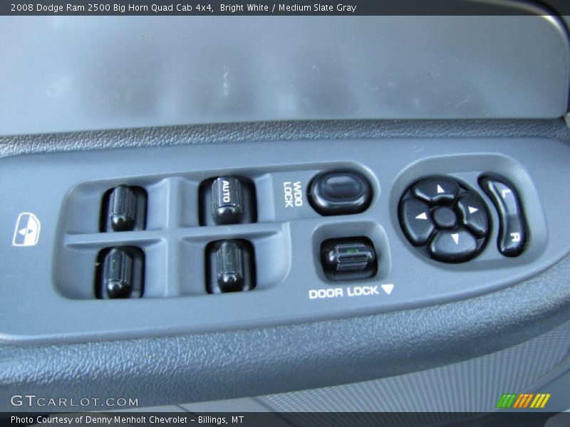 Bright White / Medium Slate Gray 2008 Dodge Ram 2500 Big Horn Quad Cab 4x4