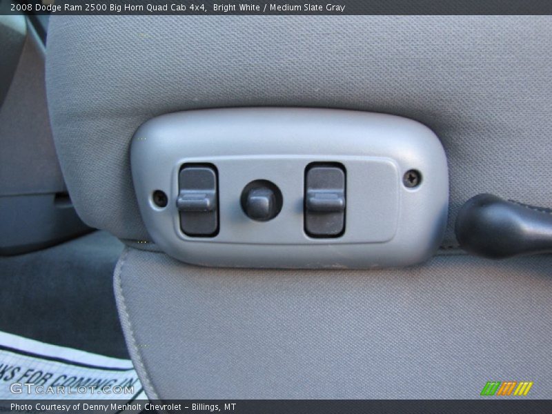 Bright White / Medium Slate Gray 2008 Dodge Ram 2500 Big Horn Quad Cab 4x4
