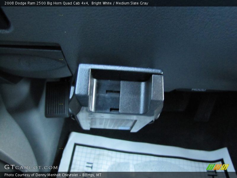 Bright White / Medium Slate Gray 2008 Dodge Ram 2500 Big Horn Quad Cab 4x4
