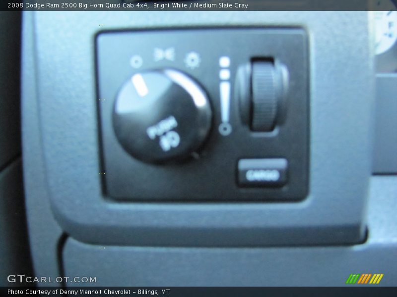 Bright White / Medium Slate Gray 2008 Dodge Ram 2500 Big Horn Quad Cab 4x4