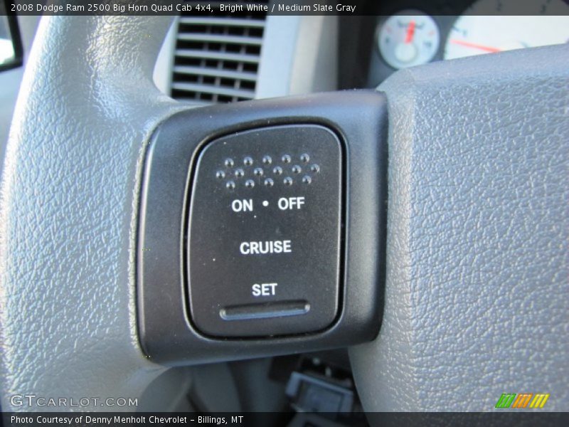 Bright White / Medium Slate Gray 2008 Dodge Ram 2500 Big Horn Quad Cab 4x4