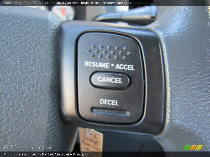Bright White / Medium Slate Gray 2008 Dodge Ram 2500 Big Horn Quad Cab 4x4
