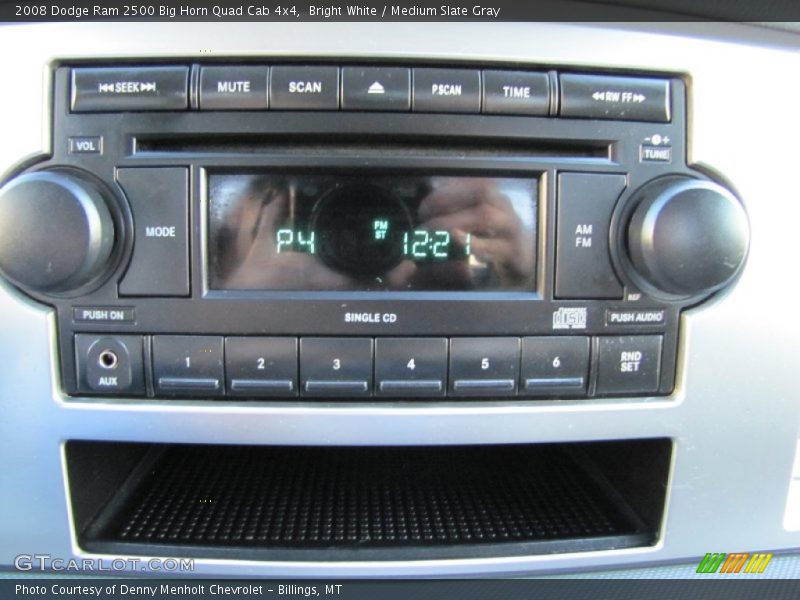 Bright White / Medium Slate Gray 2008 Dodge Ram 2500 Big Horn Quad Cab 4x4