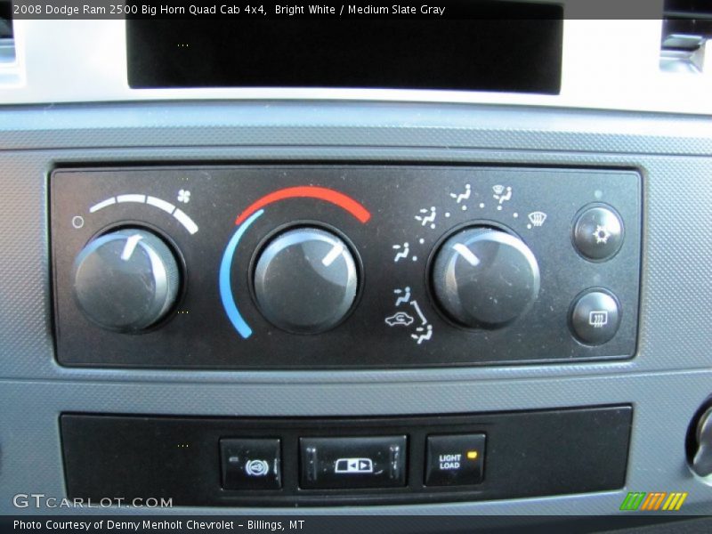 Bright White / Medium Slate Gray 2008 Dodge Ram 2500 Big Horn Quad Cab 4x4