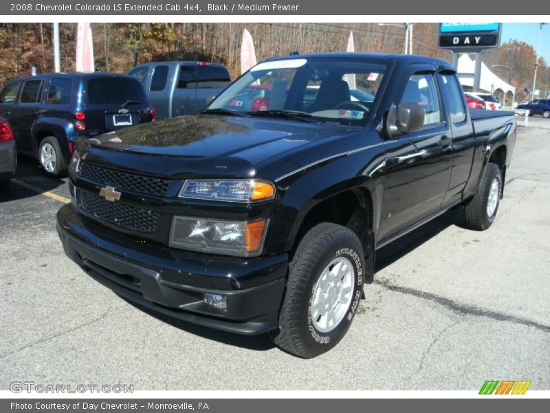 Black / Medium Pewter 2008 Chevrolet Colorado LS Extended Cab 4x4