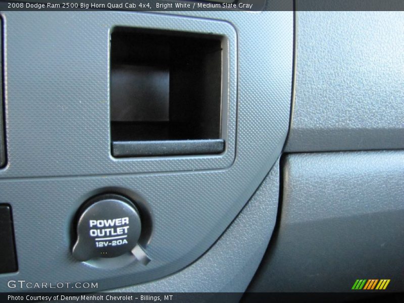 Bright White / Medium Slate Gray 2008 Dodge Ram 2500 Big Horn Quad Cab 4x4