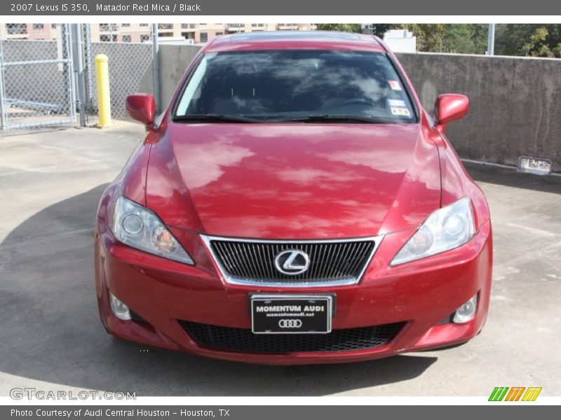 Matador Red Mica / Black 2007 Lexus IS 350