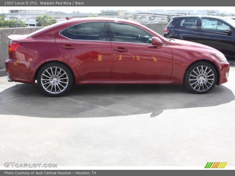 Matador Red Mica / Black 2007 Lexus IS 350
