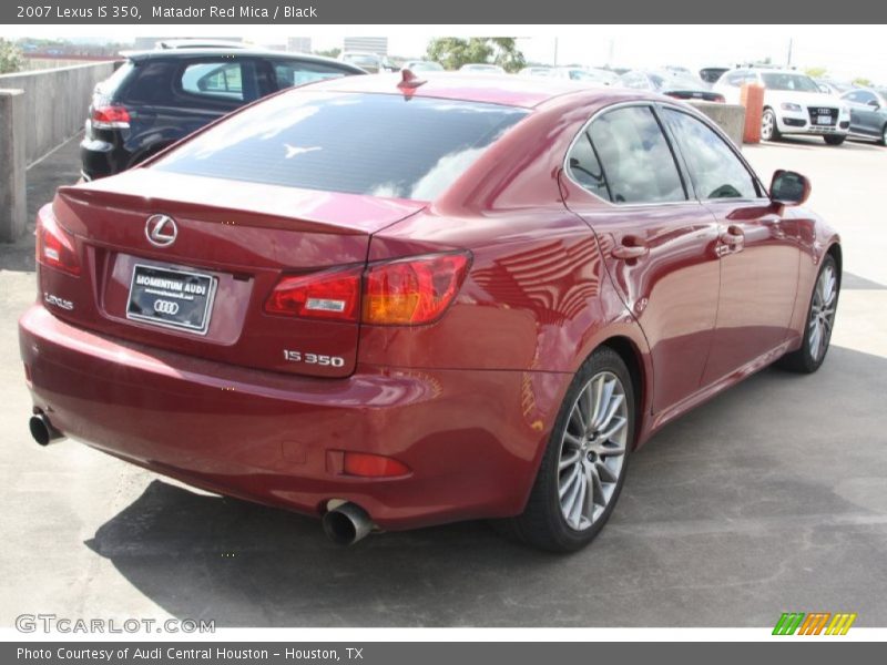 Matador Red Mica / Black 2007 Lexus IS 350