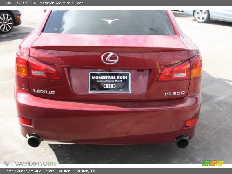 Matador Red Mica / Black 2007 Lexus IS 350