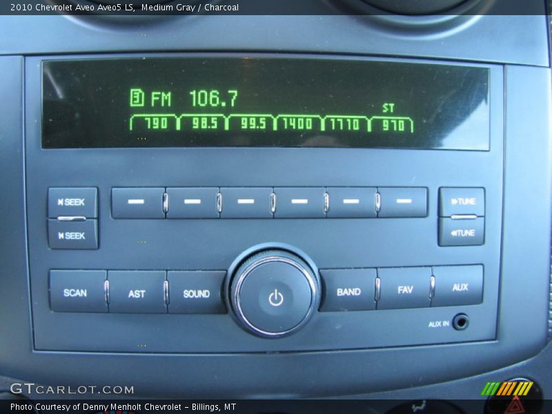 Medium Gray / Charcoal 2010 Chevrolet Aveo Aveo5 LS