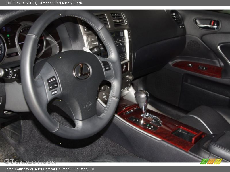 Matador Red Mica / Black 2007 Lexus IS 350