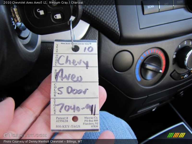 Medium Gray / Charcoal 2010 Chevrolet Aveo Aveo5 LS