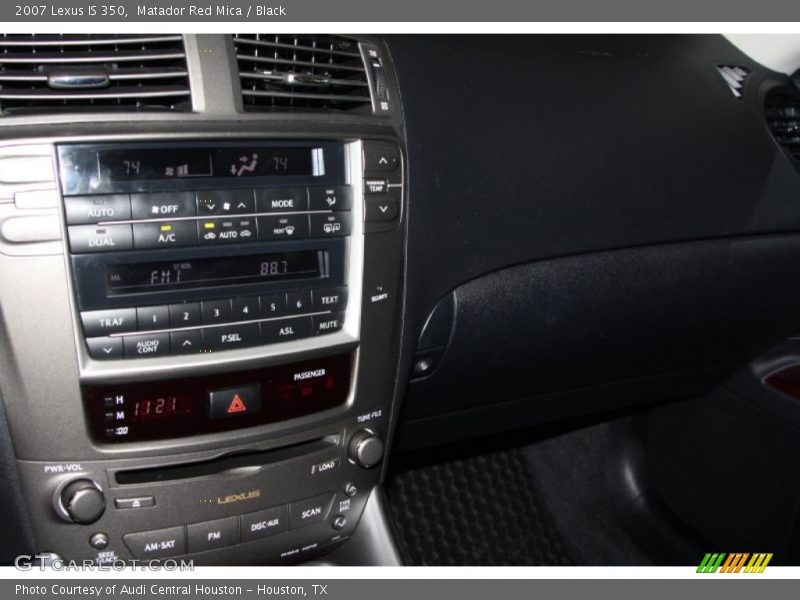 Matador Red Mica / Black 2007 Lexus IS 350