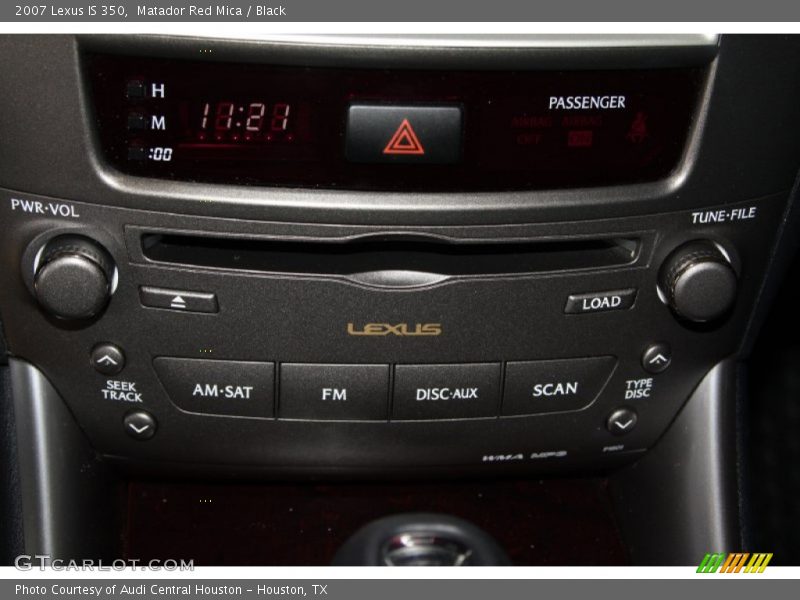 Matador Red Mica / Black 2007 Lexus IS 350