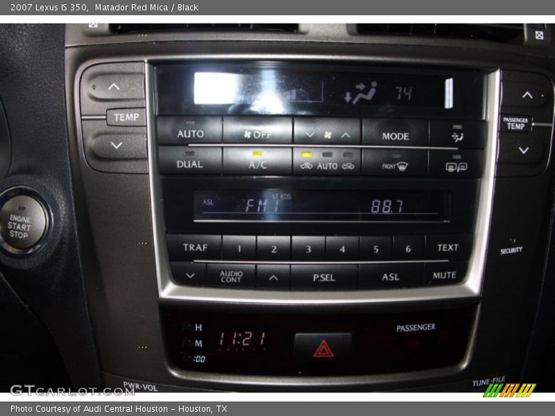 Matador Red Mica / Black 2007 Lexus IS 350
