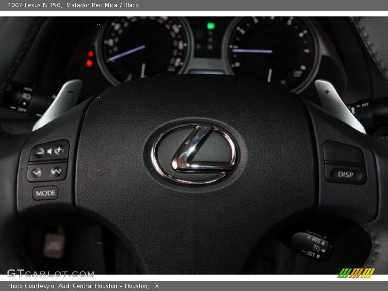 Matador Red Mica / Black 2007 Lexus IS 350