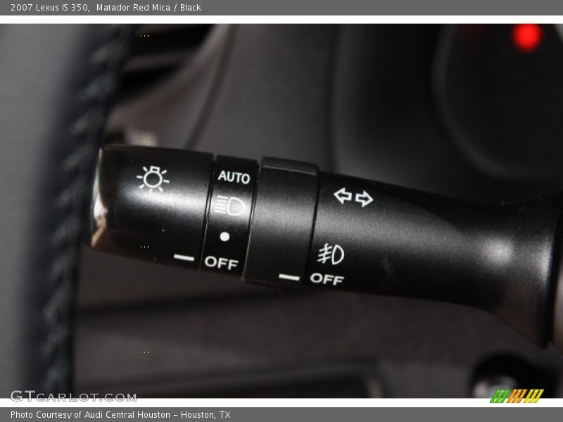 Matador Red Mica / Black 2007 Lexus IS 350