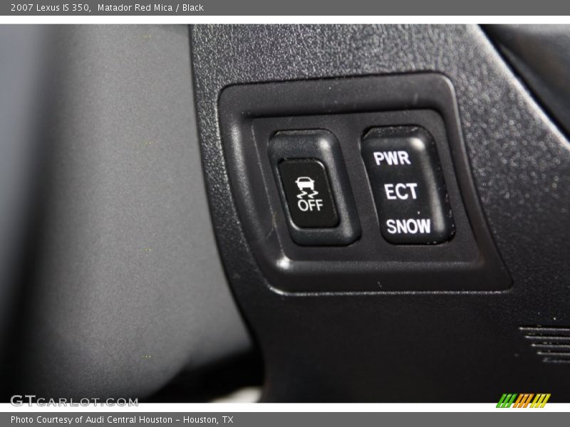 Matador Red Mica / Black 2007 Lexus IS 350