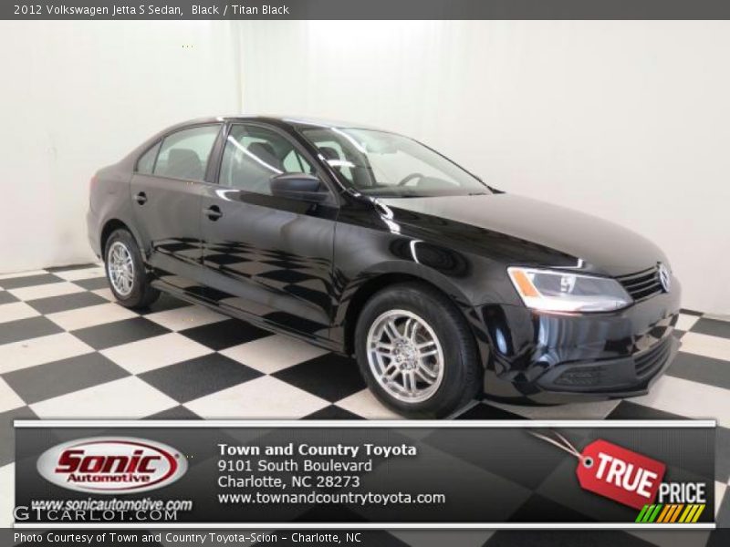 Black / Titan Black 2012 Volkswagen Jetta S Sedan
