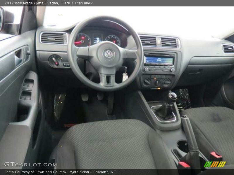 Black / Titan Black 2012 Volkswagen Jetta S Sedan