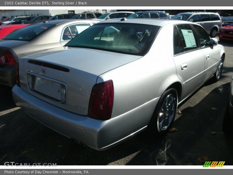 Sterling Silver / Black 2003 Cadillac DeVille DTS