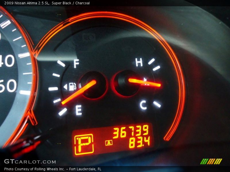 Super Black / Charcoal 2009 Nissan Altima 2.5 SL